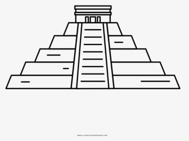 Piramide De Chichen Itza En Dibujo, HD Png Download, Transparent PNG
