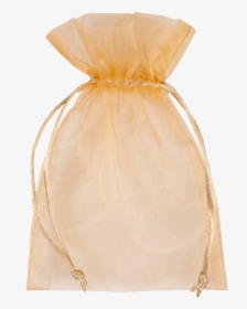 Bag, Gift Bag, Organza, 12x17cm, Goud - Transparent Bag Gift Gold, HD Png Download, Transparent PNG