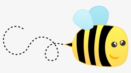 Bee Clipart Transparent Background Cute Png - Flying Transparent Background Bee Clipart, Png Download, Transparent PNG