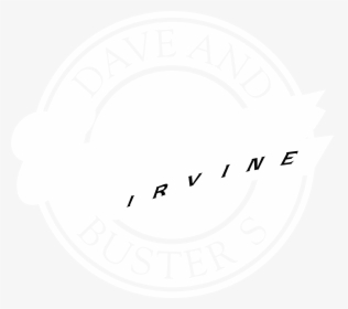 Dave And Buster S California Irvine Logo Black And - Ink, HD Png Download, Transparent PNG
