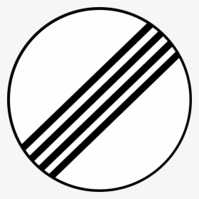 Mauritius Road Signs - Road Sign White Circle Black Line, HD Png Download, Transparent PNG
