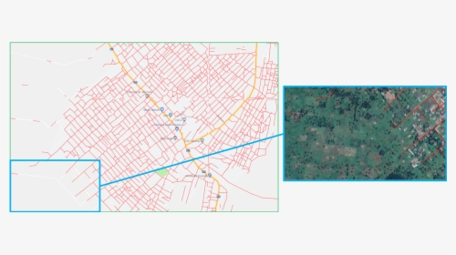 Orbital Insight Road Lines Match Osm - Map, HD Png Download, Transparent PNG