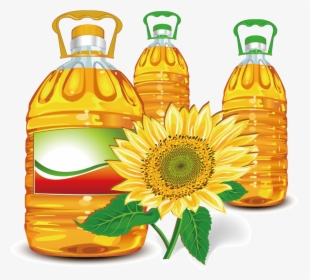 Sunflower Clip Art - Refined Sunflower Oil Plants, HD Png Download, Transparent PNG