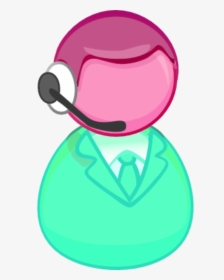 Female User Icon Ear Headset Call Center - Customer Service Representative Clipart, HD Png Download, Transparent PNG