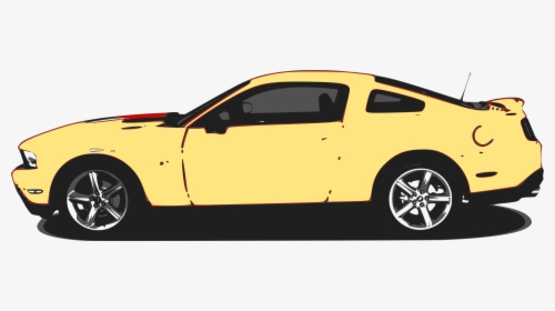 Mustang 2 Clip Arts - Yellow Mustang Clip Art, HD Png Download, Transparent PNG