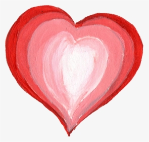 Transparent Chalk Heart Clipart - Painted Heart Clipart Png, Png Download, Transparent PNG