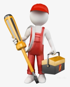 3d Man Electrician - Electrician 3d Icon, HD Png Download, Transparent PNG