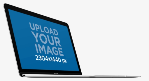 Macbook Mockup Sided - Flat Panel Display, HD Png Download, Transparent PNG