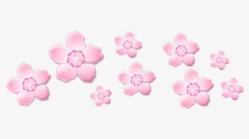 #freetouse #cute #png #sakura #flower #pink #crown - Transparent Blue Aesthetic Stickers, Png Download, Transparent PNG