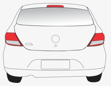 Transparent License Plate Clipart - Back Of Car Clipart, HD Png Download, Transparent PNG
