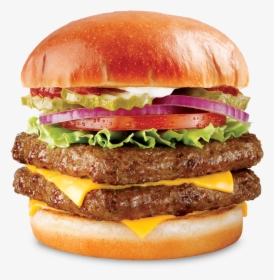 Hamburger Cheeseburger Wendy S Burger King Food - Wendy's Burger, HD Png Download, Transparent PNG