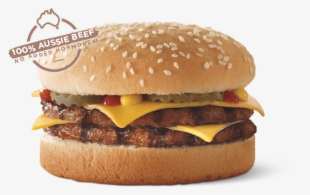 Transparent Cheese Burger Png - 4k Cheese Burger Hungry Jacks, Png Download, Transparent PNG