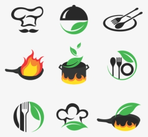 Logo, Cuisine, Food, Restaurant, Pot, Leaf, Dish, Spoon - Logo Makanan, HD Png Download, Transparent PNG