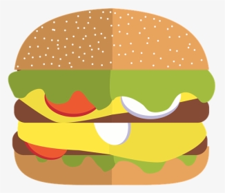 Fastfood, Hamburger, Food, Cheeseburger, Restaurant - Fast Food Illustration Png, Transparent Png, Transparent PNG