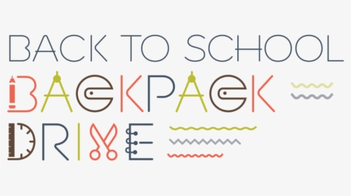 Backpack-lettering - Backpack Drive 2018, HD Png Download, Transparent PNG