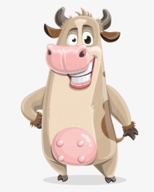Cute Cow Cartoon Vector Character Aka Cody The Active - Cow Cartoon Vector Png, Transparent Png, Transparent PNG
