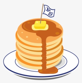 Pancake Clipart Breakfast Item - Breakfast Clip Art Transparent Pancakes, HD Png Download, Transparent PNG
