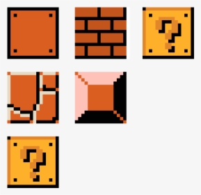 Mario Blocks Pixel Art Mario Block - Mario Jumping On Block, HD Png Download, Transparent PNG