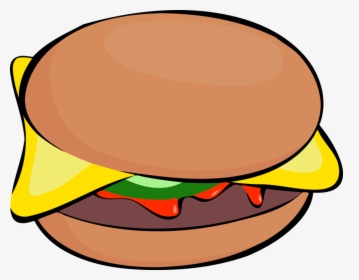 Hamburger,food,headgear - Clipart Of A Burger, HD Png Download, Transparent PNG