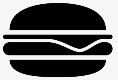 Hamburger Black And White Png - Burger Clip Art Black And White, Transparent Png, Transparent PNG