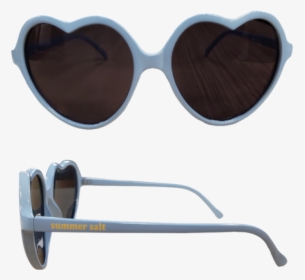 Light Blue Heart Sunglasses - Plastic, HD Png Download, Transparent PNG