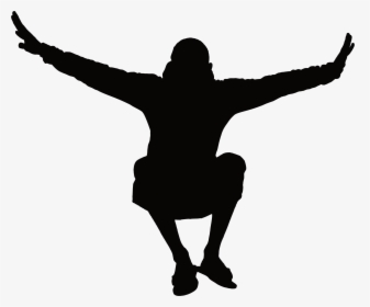 Man Jumping Silhouette Icons Png - Man Jumping Silhouette Png, Transparent Png, Transparent PNG