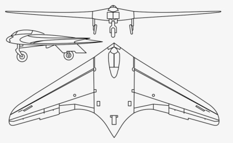 Stealth Fighter, Delta Wing, Stealth Bomber, Airplane - Horten Ho 229 Wikipedia, HD Png Download, Transparent PNG