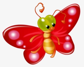 Butterfly Clip Art Butterflies And Moths Image Gif - Clipart Cute Butterfly, HD Png Download, Transparent PNG