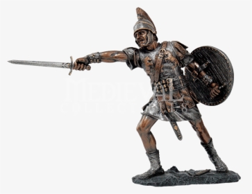 Roman Soldier Png - Ancient Roman Soldier Statue, Transparent Png, Transparent PNG