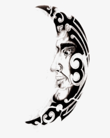 #moonman - Halfmoon Tattoo, HD Png Download, Transparent PNG