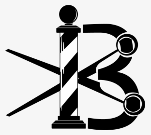 Barbershop Logo Barbershop Logo B W - Cuts Barber Shop Logo, HD Png Download, Transparent PNG