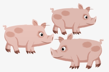 3 Little Pigs Png - Zwierzęta Grafika, Transparent Png, Transparent PNG