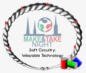 Soft Circuitry Wearable Technology - Needle And Thread Clip Art, HD Png Download, Transparent PNG