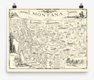 Montana History Map, HD Png Download, Transparent PNG