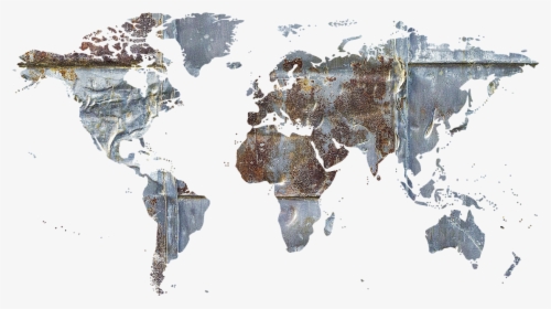 Metal Stainless Old Free Photo - World Map, HD Png Download, Transparent PNG
