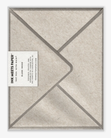 Letterpress Greeting Card Back View - Greeting Card, HD Png Download, Transparent PNG
