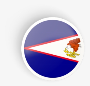 Round Concave Icon - American Samoa Flag, HD Png Download, Transparent PNG
