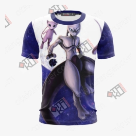 Pokemon Mewtwo Unisex 3d T-shirt - Mewtwo Shirt, HD Png Download, Transparent PNG
