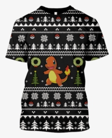 Gearhuman 3d Pokemon Ugly Christmas Custom T-shirt - Squirrel, HD Png Download, Transparent PNG