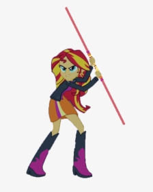 Image Sunset Wielding Her - Cartoon, HD Png Download, Transparent PNG