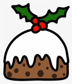 Christmas Pudding With Holly, HD Png Download, Transparent PNG