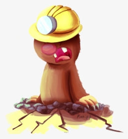 Diglett Used Earthquake By Aclockworkkitten - Cartoon, HD Png Download, Transparent PNG