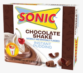 Sonic Chocolate Shake Pudding - Sonic Drive-in, HD Png Download, Transparent PNG