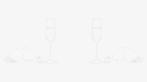 Pricing Flute And Fruit - Wine Glass, HD Png Download, Transparent PNG