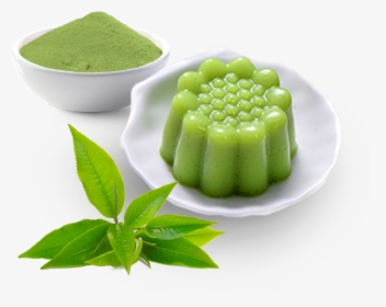 Hot Selling Bubble Tea Topping Matcha Pudding Powder - Transparent Background Green Tea Leaves Png, Png Download, Transparent PNG
