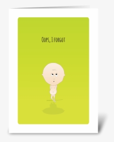 Oops Greeting Card - Ll Miss You Lots, HD Png Download, Transparent PNG