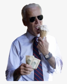 Joe Biden Eating Ice Cream , Png Download - Joe Biden Ray Bans, Transparent Png, Transparent PNG