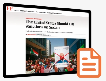 Cameron Hudson In Foreign Policy Magazine - Sudan, HD Png Download, Transparent PNG