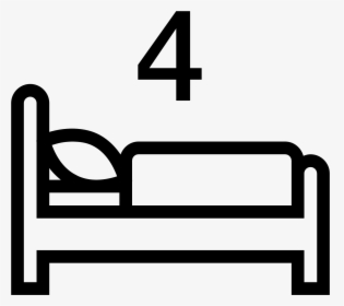 Blanket Vector Bed Drawing - Icons Four Beds, HD Png Download, Transparent PNG