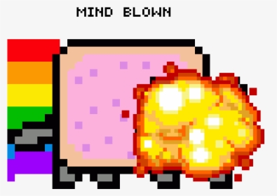 Mind Blown Meme - Nyan Cat Gif Png, Transparent Png, Transparent PNG
